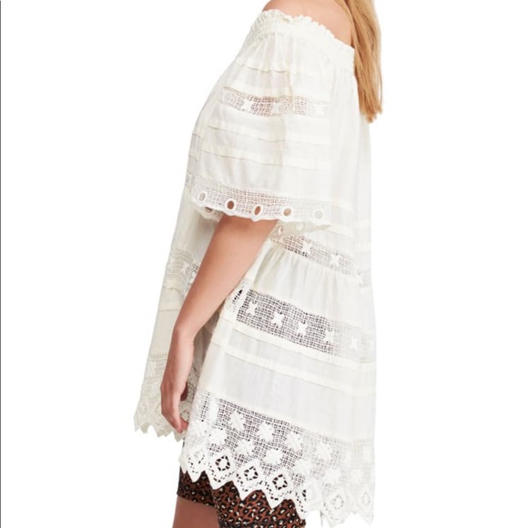 NWT Free People White Sounds of Summer Tunic Top M - Picture 8 of 11